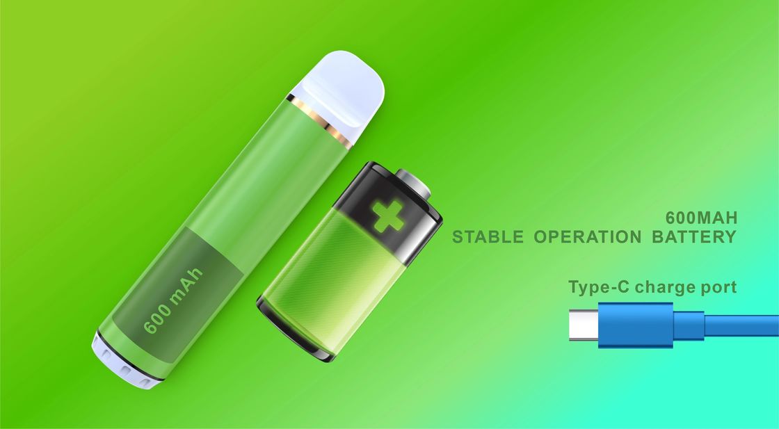 6ML Liquid Disposable Vape Pen Pod 2500 Puffs 600Mah Rechargeable