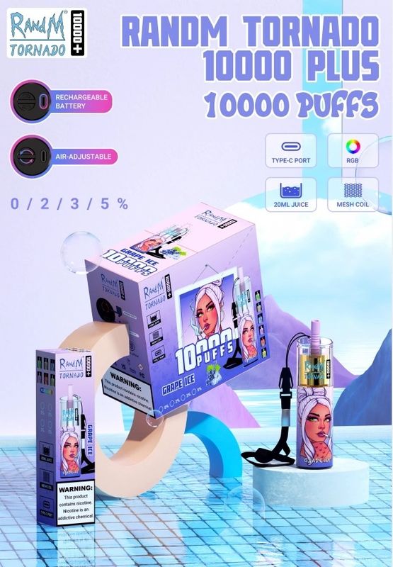 Flavored Disposable Vape Pens 10000 Puffs With Nicotine Salt 50mg 20ML of E-liquid